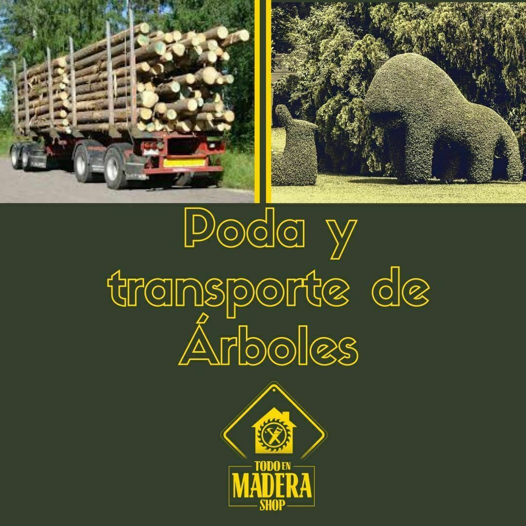 Poda de arboles y transporte de madera