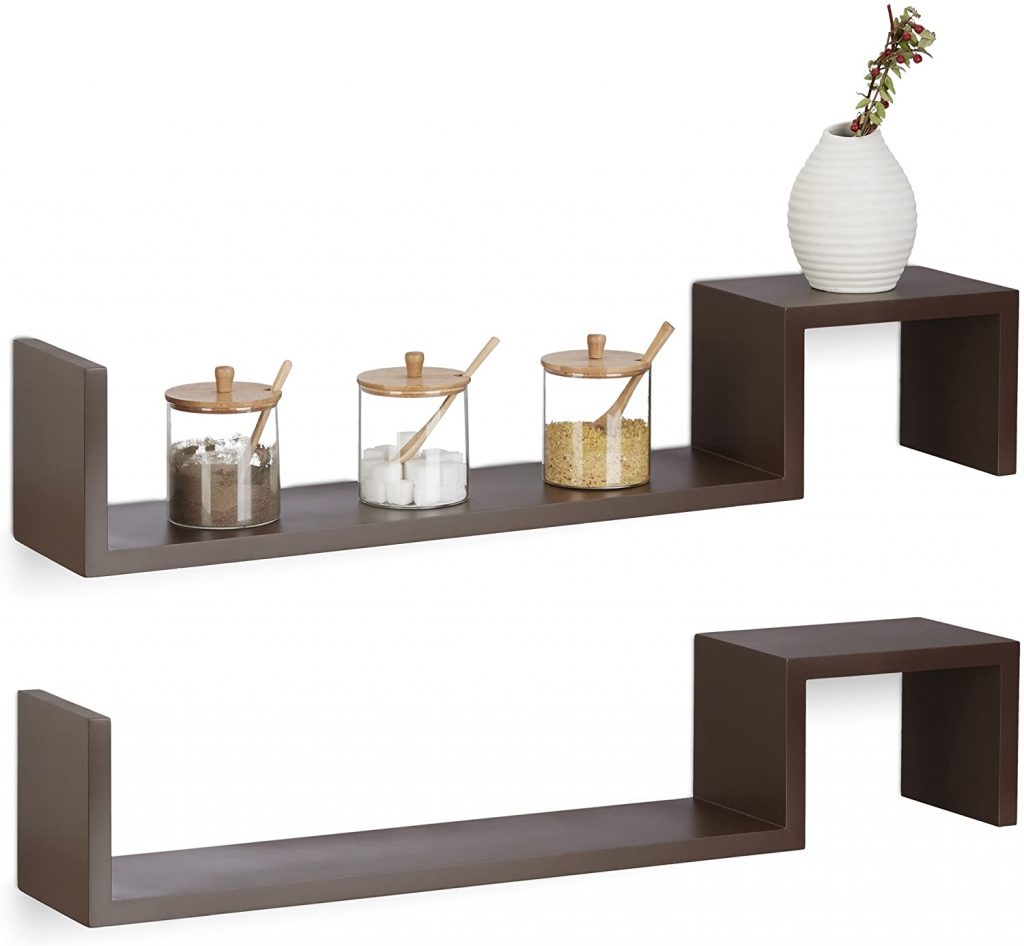 juego-de-2-estantes-de-pared-en-forma-de-zigzag-color-marron